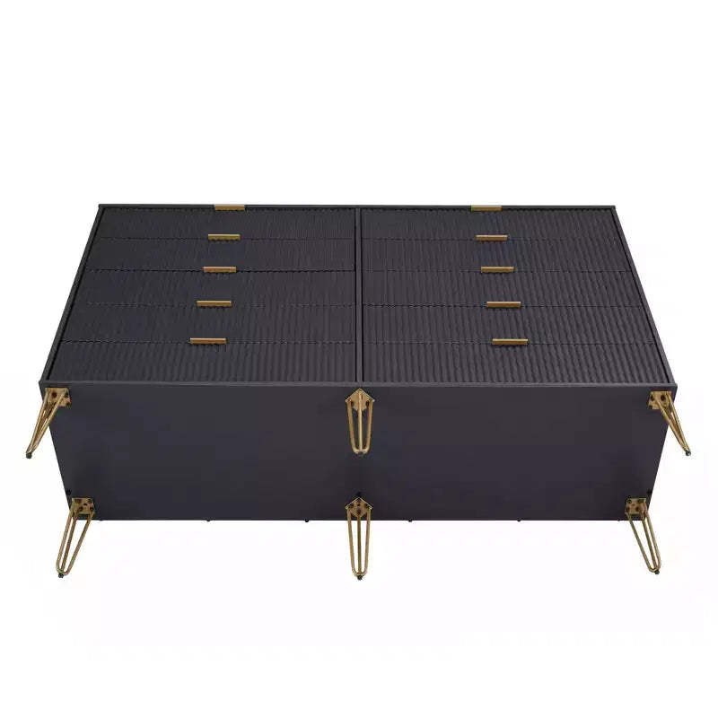 Ensemble commode 2 tiroirs et commode double 10 tiroirs Manhattan Comfort Dumbo 2 pièces moderne