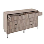 Ensemble commode 2 tiroirs et commode double 10 tiroirs Manhattan Comfort Dumbo 2 pièces moderne