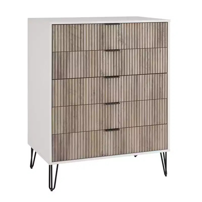 Ensemble commode 2 tiroirs et commode double 10 tiroirs Manhattan Comfort Dumbo 2 pièces moderne