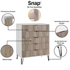 Ensemble commode 2 tiroirs et commode double 10 tiroirs Manhattan Comfort Dumbo 2 pièces moderne