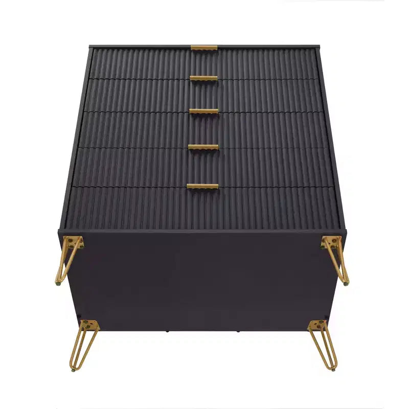 Ensemble commode 2 tiroirs et commode double 10 tiroirs Manhattan Comfort Dumbo 2 pièces moderne