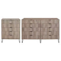 Ensemble commode 2 tiroirs et commode double 10 tiroirs Manhattan Comfort Dumbo 2 pièces moderne