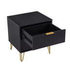 Ensemble de commode 5 tiroirs et table de nuit 2 tiroirs moderne Dumbo 2 pièces Manhattan Comfort