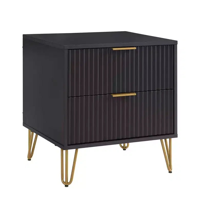 Ensemble de commode 5 tiroirs et table de nuit 2 tiroirs moderne Dumbo 2 pièces Manhattan Comfort