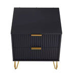 Ensemble de commode 5 tiroirs et table de nuit 2 tiroirs moderne Dumbo 2 pièces Manhattan Comfort