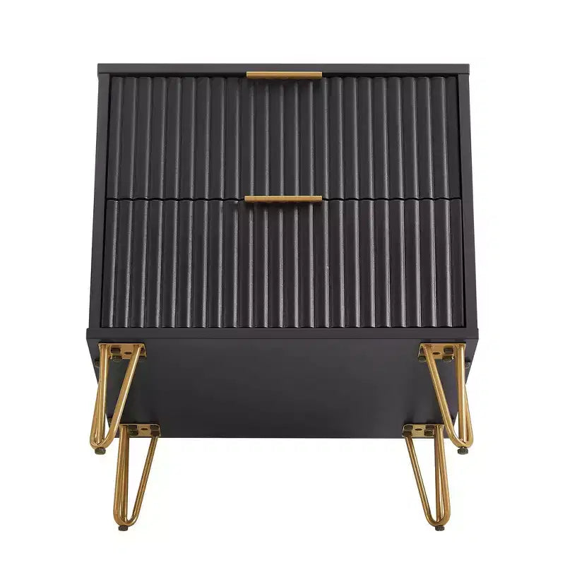 Ensemble de commode 5 tiroirs et table de nuit 2 tiroirs moderne Dumbo 2 pièces Manhattan Comfort