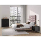 Ensemble de commode 5 tiroirs et table de nuit 2 tiroirs moderne Dumbo 2 pièces Manhattan Comfort