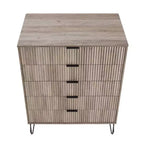 Ensemble de commode 5 tiroirs et table de nuit 2 tiroirs moderne Dumbo 2 pièces Manhattan Comfort