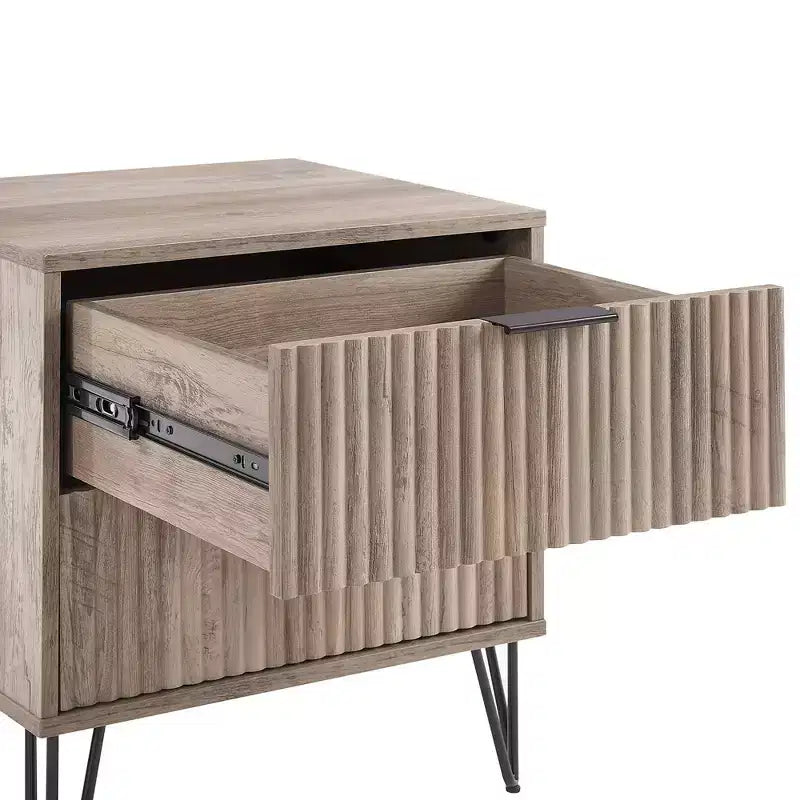 Ensemble de commode 5 tiroirs et table de nuit 2 tiroirs moderne Dumbo 2 pièces Manhattan Comfort