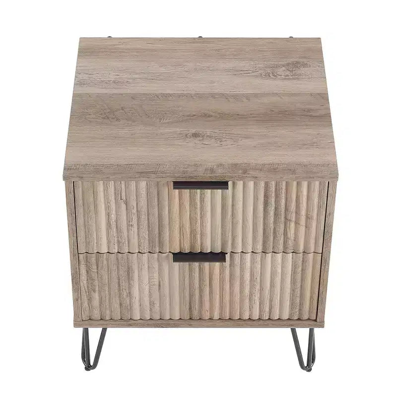 Ensemble de commode 5 tiroirs et table de nuit 2 tiroirs moderne Dumbo 2 pièces Manhattan Comfort