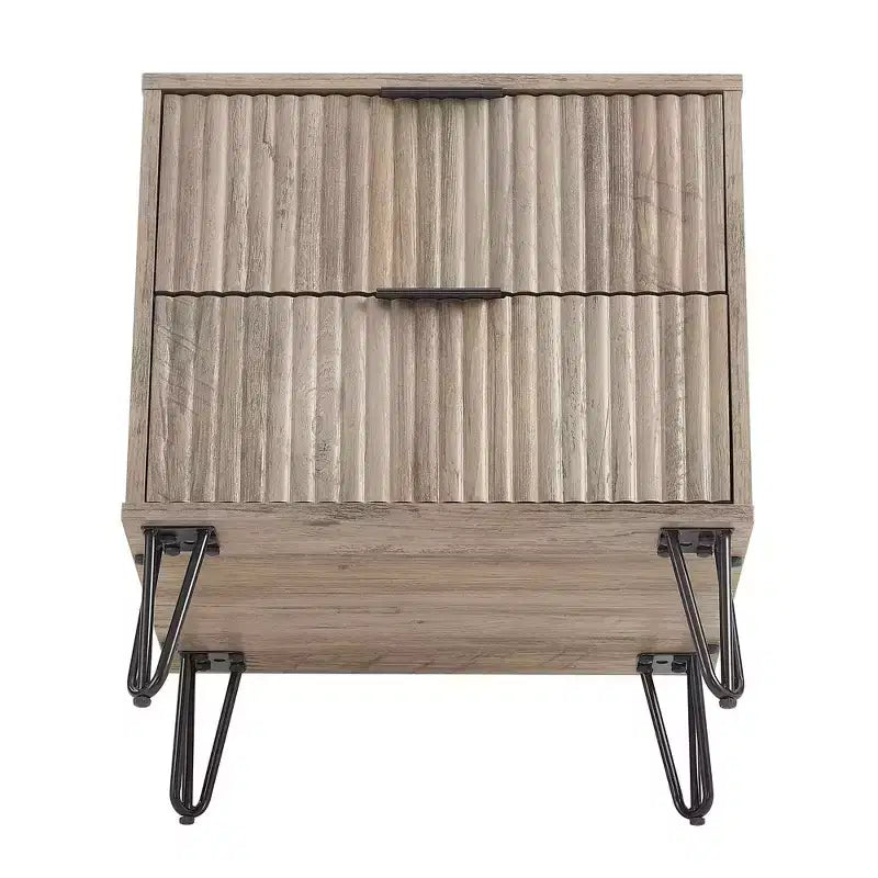 Ensemble de commode 5 tiroirs et table de nuit 2 tiroirs moderne Dumbo 2 pièces Manhattan Comfort