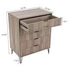 Ensemble de commode 5 tiroirs et table de nuit 2 tiroirs moderne Dumbo 2 pièces Manhattan Comfort