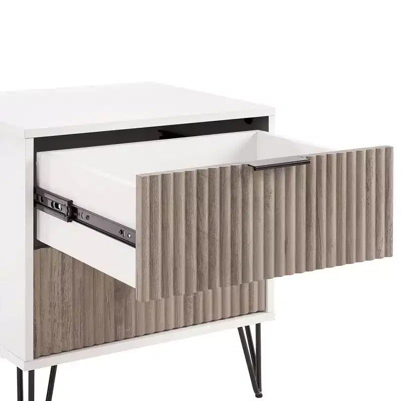 Ensemble de commode 5 tiroirs et table de nuit 2 tiroirs moderne Dumbo 2 pièces Manhattan Comfort