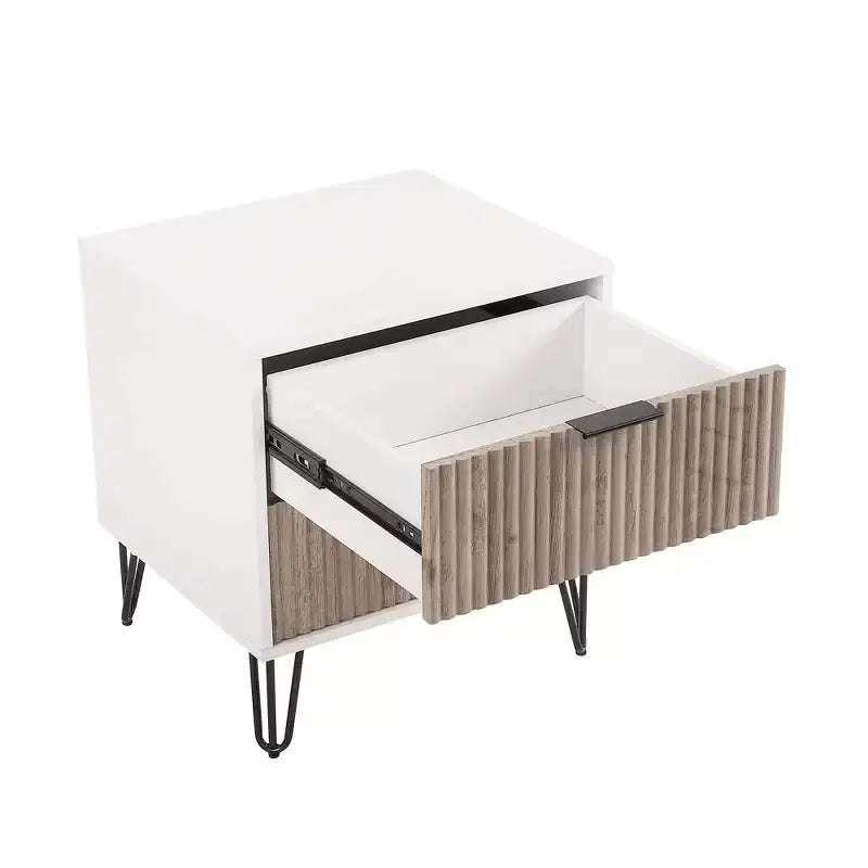 Ensemble de commode 5 tiroirs et table de nuit 2 tiroirs moderne Dumbo 2 pièces Manhattan Comfort