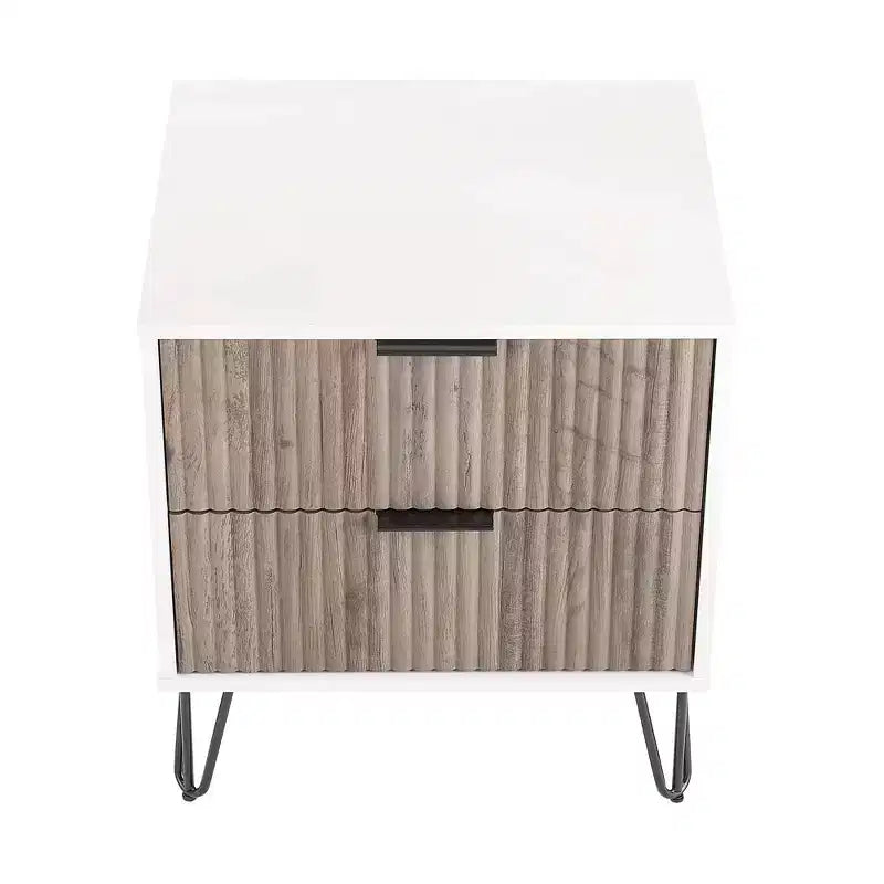Ensemble de commode 5 tiroirs et table de nuit 2 tiroirs moderne Dumbo 2 pièces Manhattan Comfort