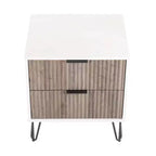 Ensemble de commode 5 tiroirs et table de nuit 2 tiroirs moderne Dumbo 2 pièces Manhattan Comfort