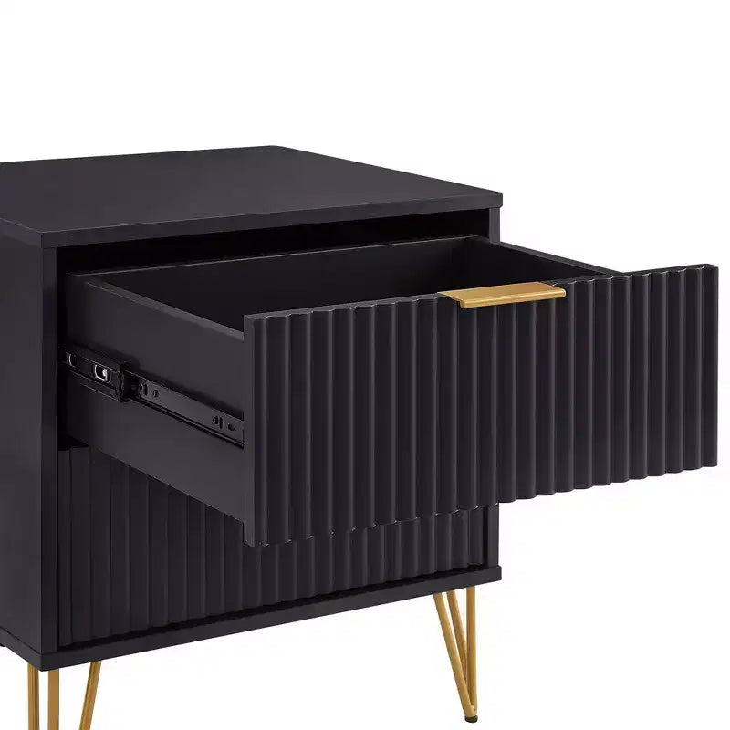 Ensemble de commode 5 tiroirs et table de nuit 2 tiroirs moderne Dumbo 2 pièces Manhattan Comfort