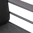 Ensemble de conversation d'extérieur GDFStudio Mason en aluminium 4 places avec coussins, gris et gris foncé