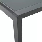 Ensemble de conversation d'extérieur GDFStudio Mason en aluminium 4 places avec coussins, gris et gris foncé