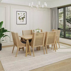 Ensemble de salle à manger 7 pièces en rotin de canne et bois d'hévéa Mason de Christopher Knight Home