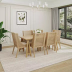 Ensemble de salle à manger 7 pièces en rotin de canne et bois d'hévéa Mason de Christopher Knight Home