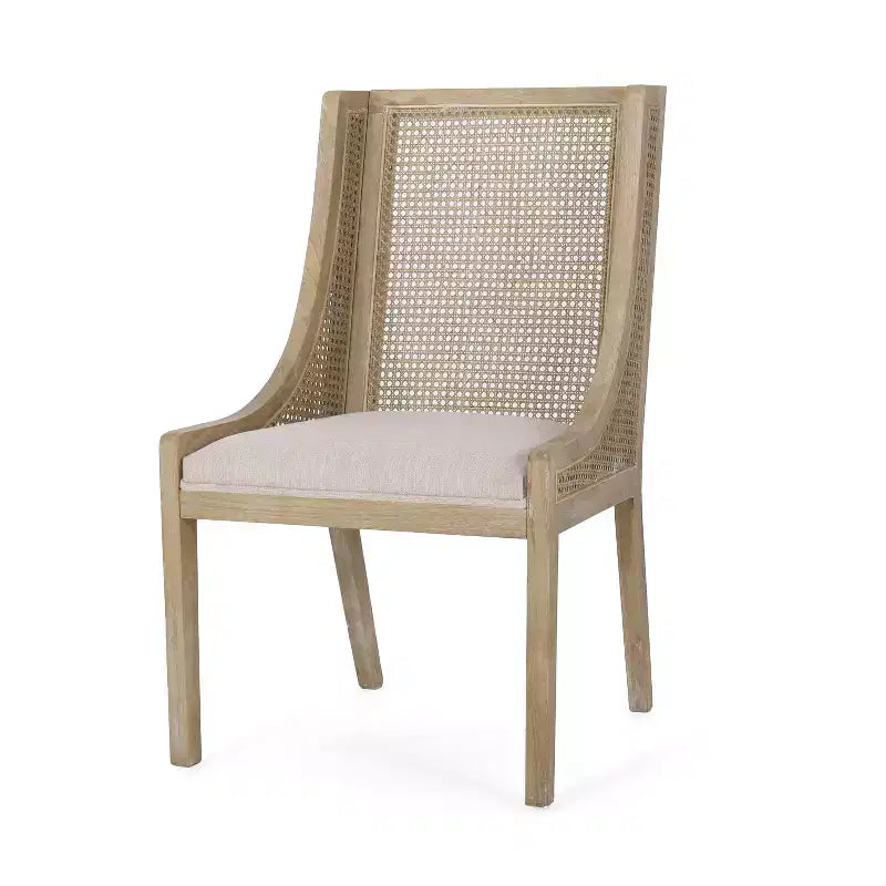 Ensemble de salle à manger 7 pièces en rotin de canne et bois d'hévéa Mason de Christopher Knight Home