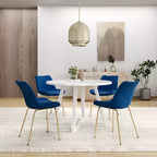 Ensemble de salle à manger rond 5 pièces Avant de Roundhill Furniture, avec table et 4 chaises