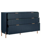 Ensemble de chambre Festivo 4 pièces : commode, chiffonnier 6 tiroirs et 2 tables de chevet 3 tiroirs Modern Elegance
