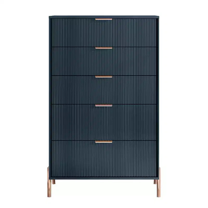 Ensemble de chambre Festivo 4 pièces : commode, chiffonnier 6 tiroirs et 2 tables de chevet 3 tiroirs Modern Elegance