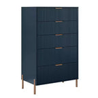 Ensemble de chambre Festivo 4 pièces : commode, chiffonnier 6 tiroirs et 2 tables de chevet 3 tiroirs Modern Elegance