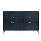 Ensemble de chambre Festivo 4 pièces : commode, chiffonnier 6 tiroirs et 2 tables de chevet 3 tiroirs Modern Elegance