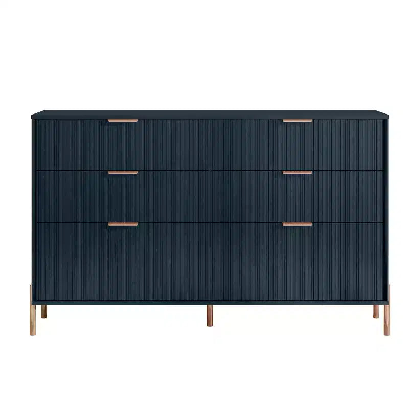 Ensemble de chambre Festivo 4 pièces : commode, chiffonnier 6 tiroirs et 2 tables de chevet 3 tiroirs Modern Elegance