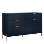 Ensemble de chambre Festivo 4 pièces : commode, chiffonnier 6 tiroirs et 2 tables de chevet 3 tiroirs Modern Elegance