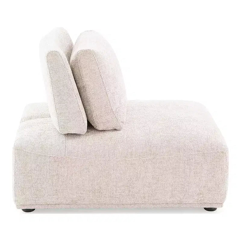 HOMES: Inside + Out Canapé modulable incurvé Povoa 5 pièces 159 po, en chenille moderne avec dossier extensible