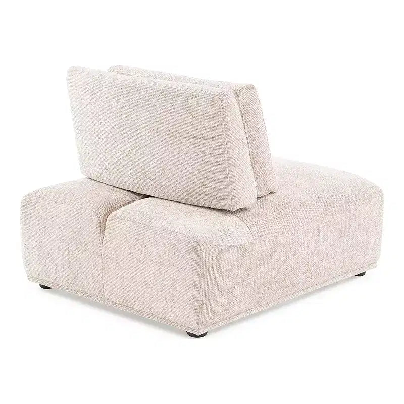 HOMES: Inside + Out Canapé modulable incurvé Povoa 5 pièces 159 po, en chenille moderne avec dossier extensible