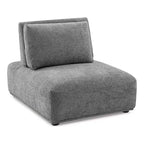 HOMES: Inside + Out Canapé modulable incurvé Povoa 5 pièces 159 po, en chenille moderne avec dossier extensible