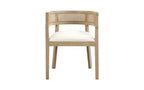 Ensemble de salle à manger rembourré 7 pièces Christopher Knight Home Avery en canne et bois d'hévéa