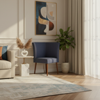 Mid Century Modern Corner Chair - Rich Interior